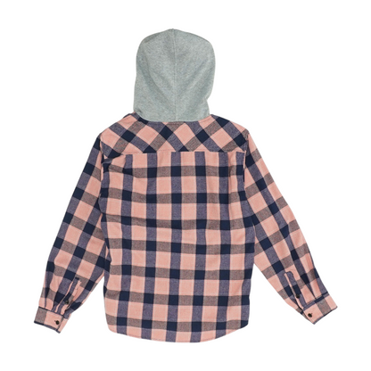 Pink Check Flannel Button Down