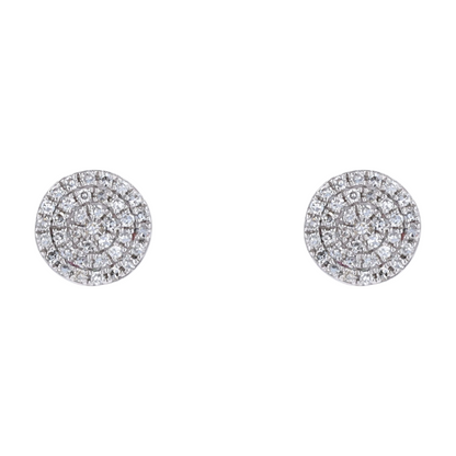 1/10 ctw 14K White Gold Diamond Stud Earrings