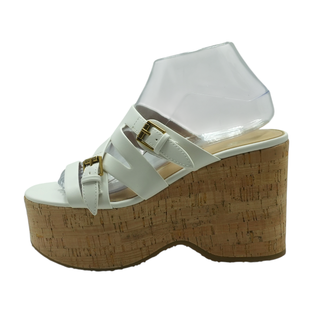 White Wedged Sandals