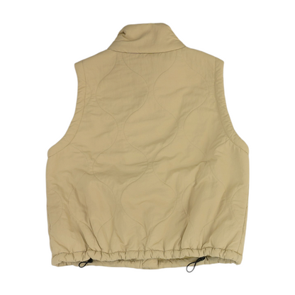 Beige Solid Active Vest