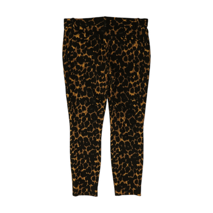 Black Petite Animal Print Pants