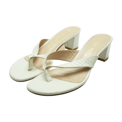White Block Heels