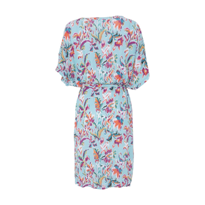 Blue Print Midi Dress
