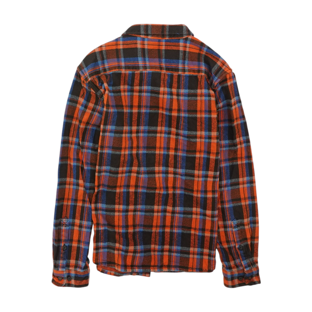 Multi Plaid Flannel Button Down