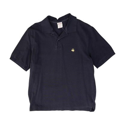 Navy Solid Short Sleeve Polo