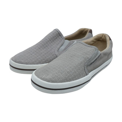 Gray Leather Casual Shoes