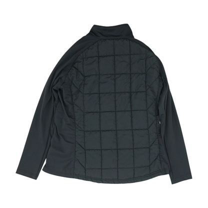 Black Solid Puffer Jacket