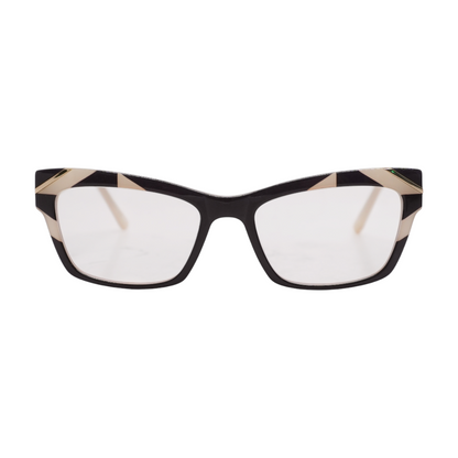 Black LA055 Square Prescription Eyewear