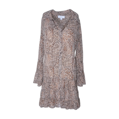 Brown Animal Print Mini Dress