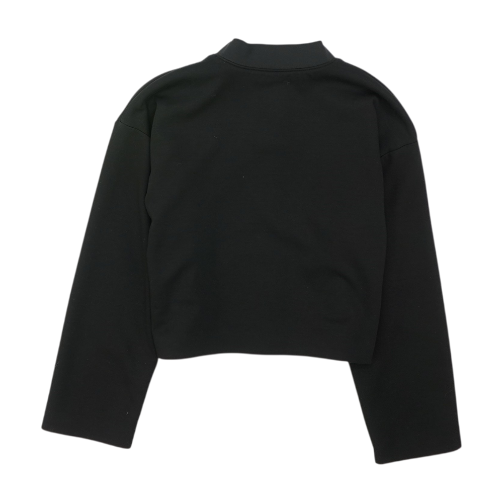 Black Solid Button Down Jacket