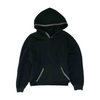 Black Solid Hoodie Pullover