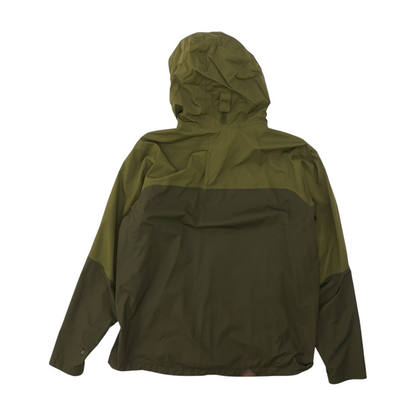 Olive Color Block Rain Jacket