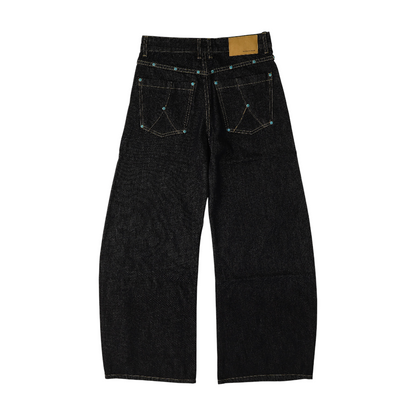 Blue Wide Leg Jeans