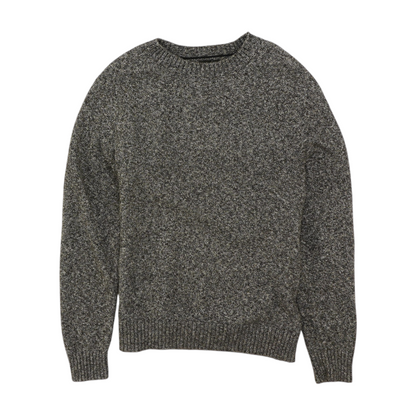 Gray Solid Pullover Sweater