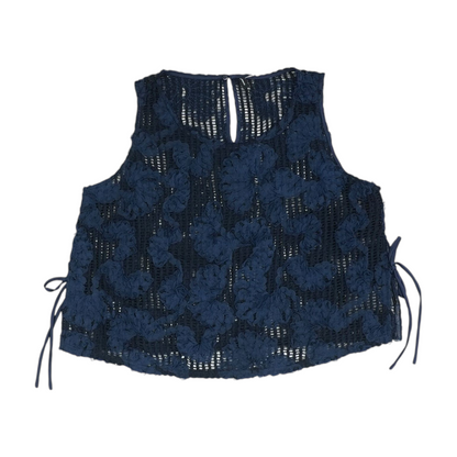 Navy Print Blouse