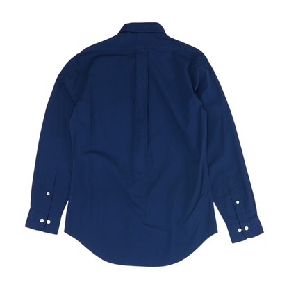 Navy Solid Long Sleeve Button Down