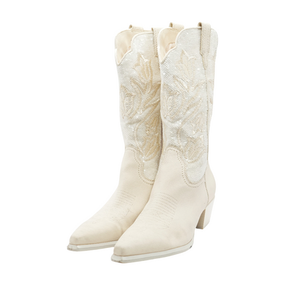 Ivory Western Boots