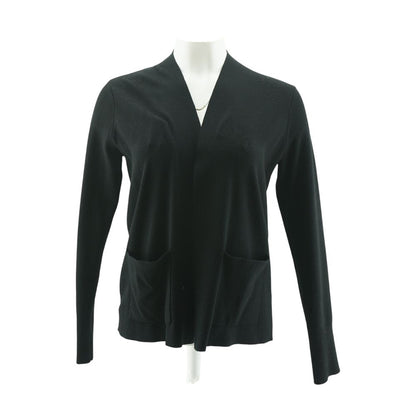 Black Solid Cardigan Sweater
