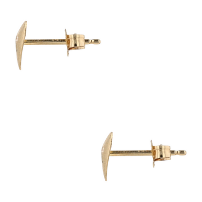 14K Yellow Gold Stud Earrings