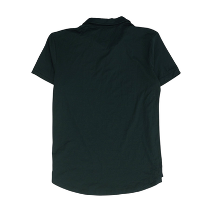 Black Solid Short Sleeve Polo