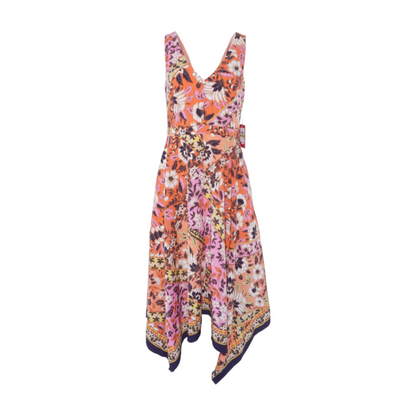 Multi Floral Midi Dress