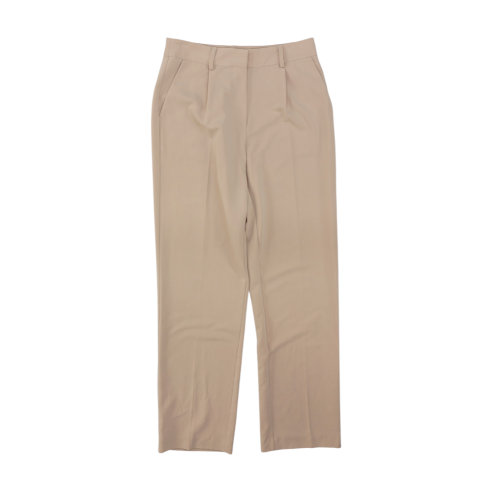 NA-KD Beige Straight Pants – Image 1