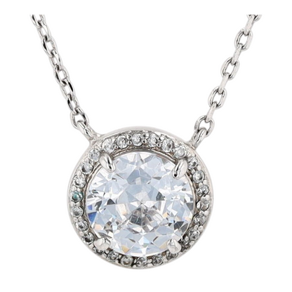 Costume Cubic Zirconia Pendant Necklace