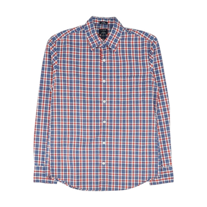 Blue Plaid Long Sleeve Button Down