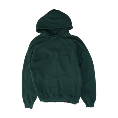 Green Tall Solid Hoodie Pullover