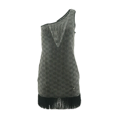Black Striped Mini Dress