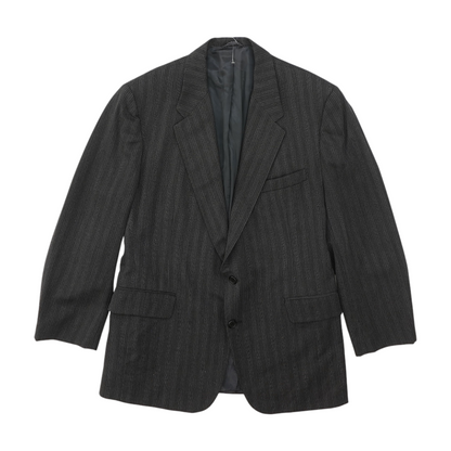 Vintage Gray Striped Sport Coat
