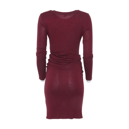 Burgundy Midi Dress