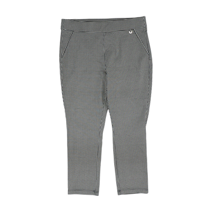 Black Plus Houndstooth Pants