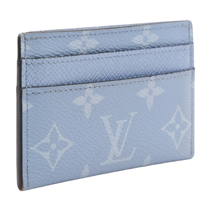 Double Card Holder in Sky Blue Monogram Canvas