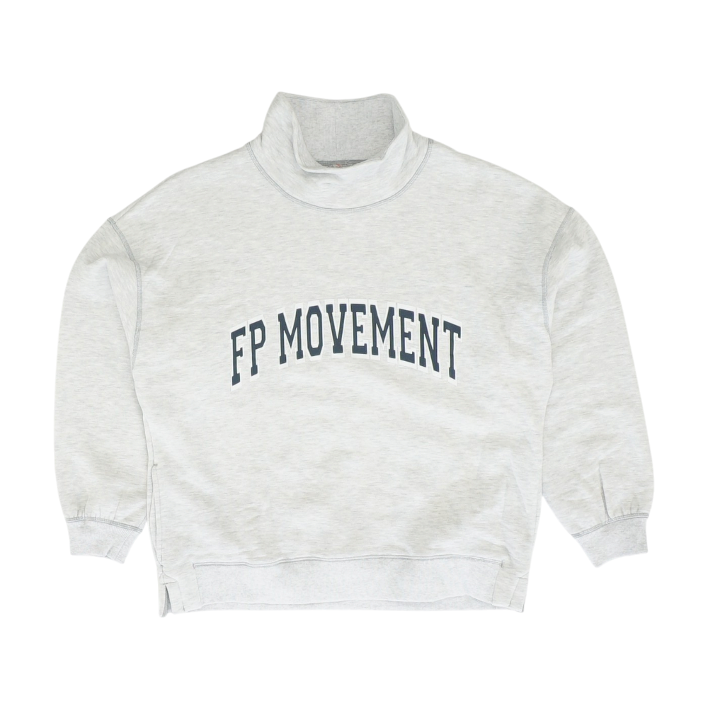 Gray Solid Sweatshirt Pullover
