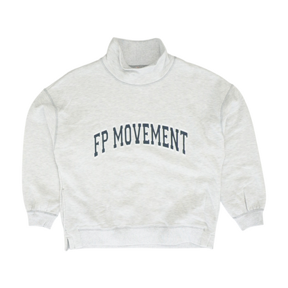Gray Solid Sweatshirt Pullover