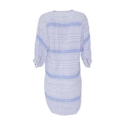 Ivory Abstract Midi Dress