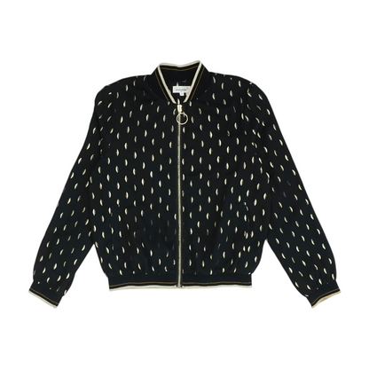 Black Print Active Jacket