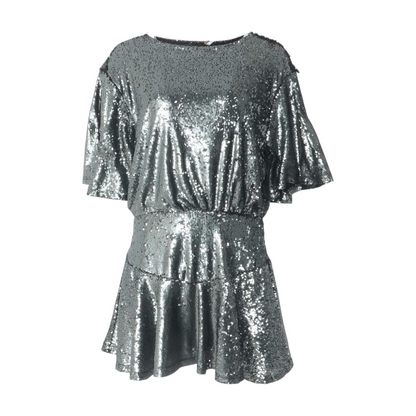Silver Mini Dress