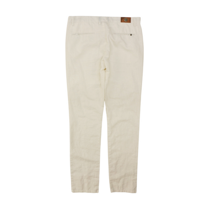 White Slim Pants