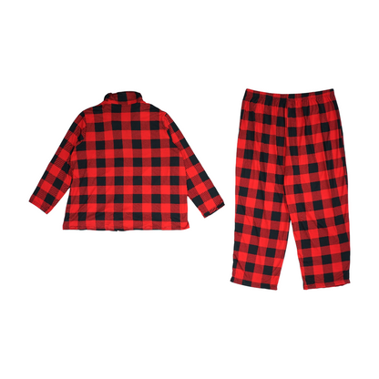 Red Plus Check Pajama Set