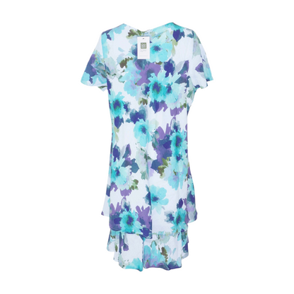 White Plus Floral Midi Dress