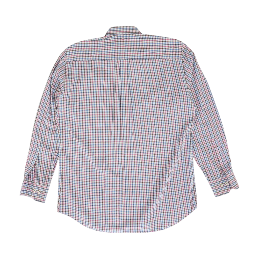 Multi Plaid Long Sleeve Button Down
