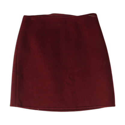 Maroon Mini Skirt