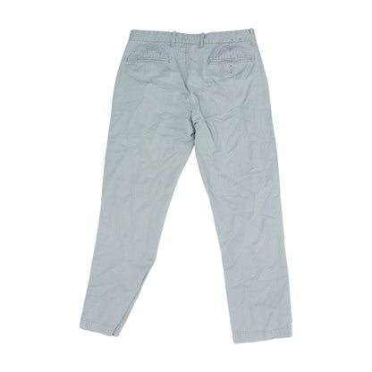 Gray Solid Chino Pants