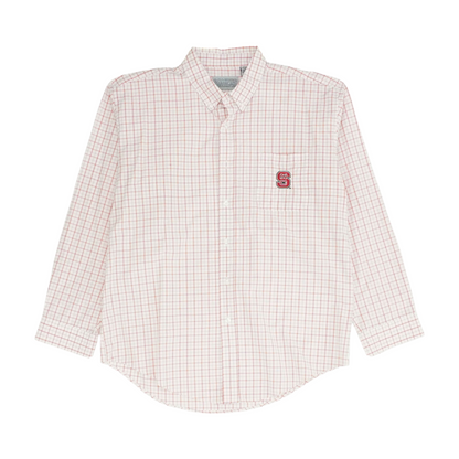 Red Plaid Long Sleeve Button Down