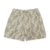 Tan Paisley Active Shorts