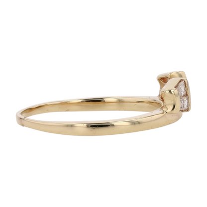 14K Yellow Gold Diamond Fashion Ring