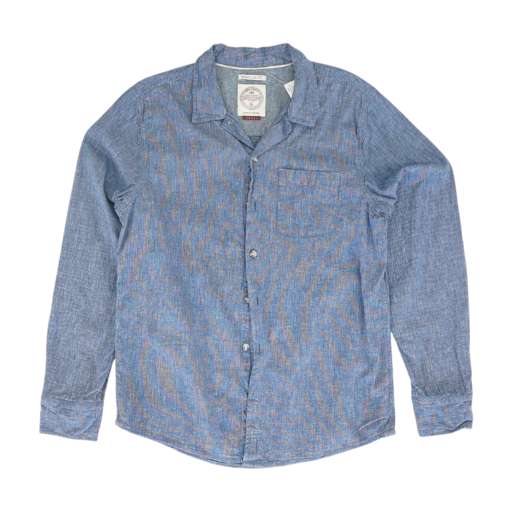 Blue Striped Long Sleeve Button Down