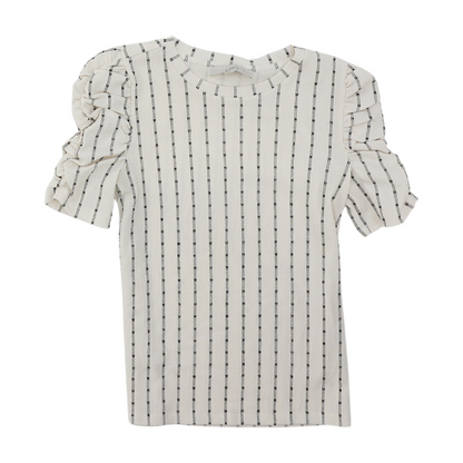 Ivory Striped Blouse